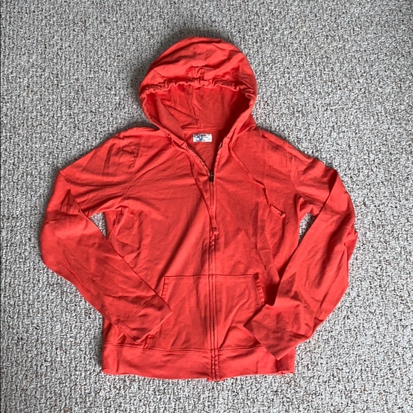 JCrew Women’s Orange Lightweight Hoodie